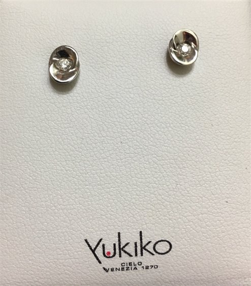 Boucles d'oreilles Yukiko Femme in Or blanc Diamante 0.1 Ct KERD681-D5 - KERD681-D5